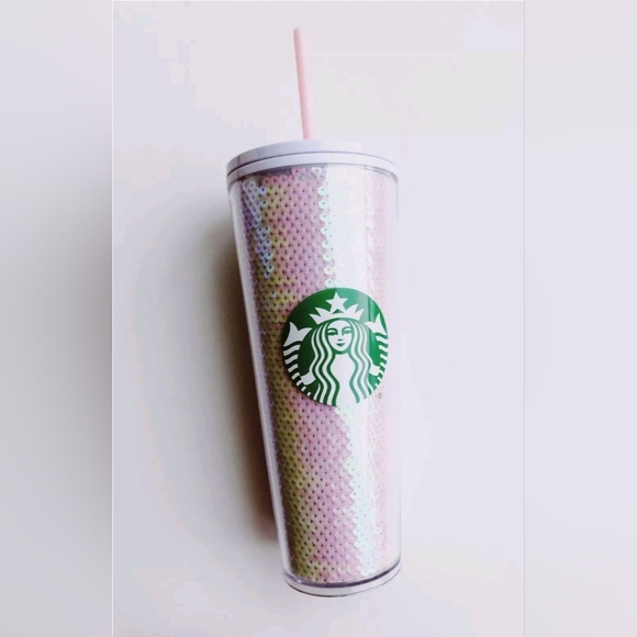 Starbucks Sequin Cold Cup - White - Picture 5 of 5